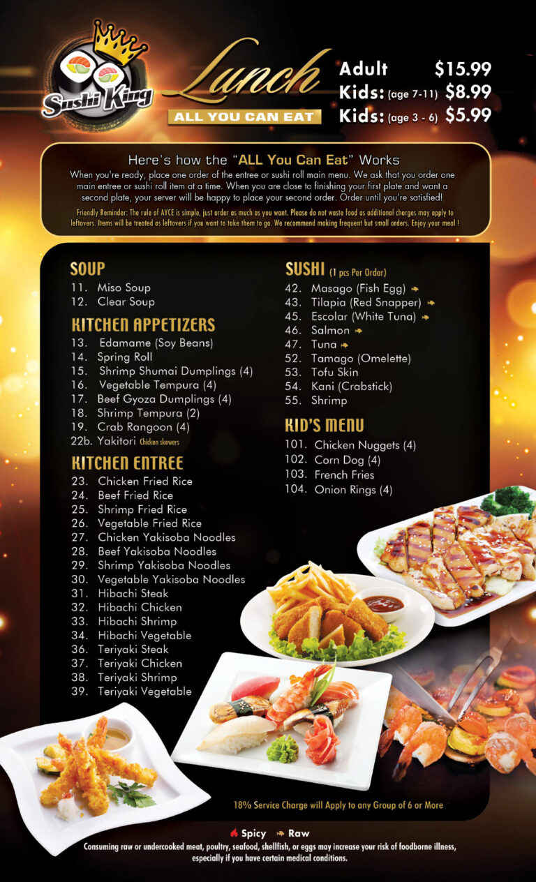 Menu – Sushi King